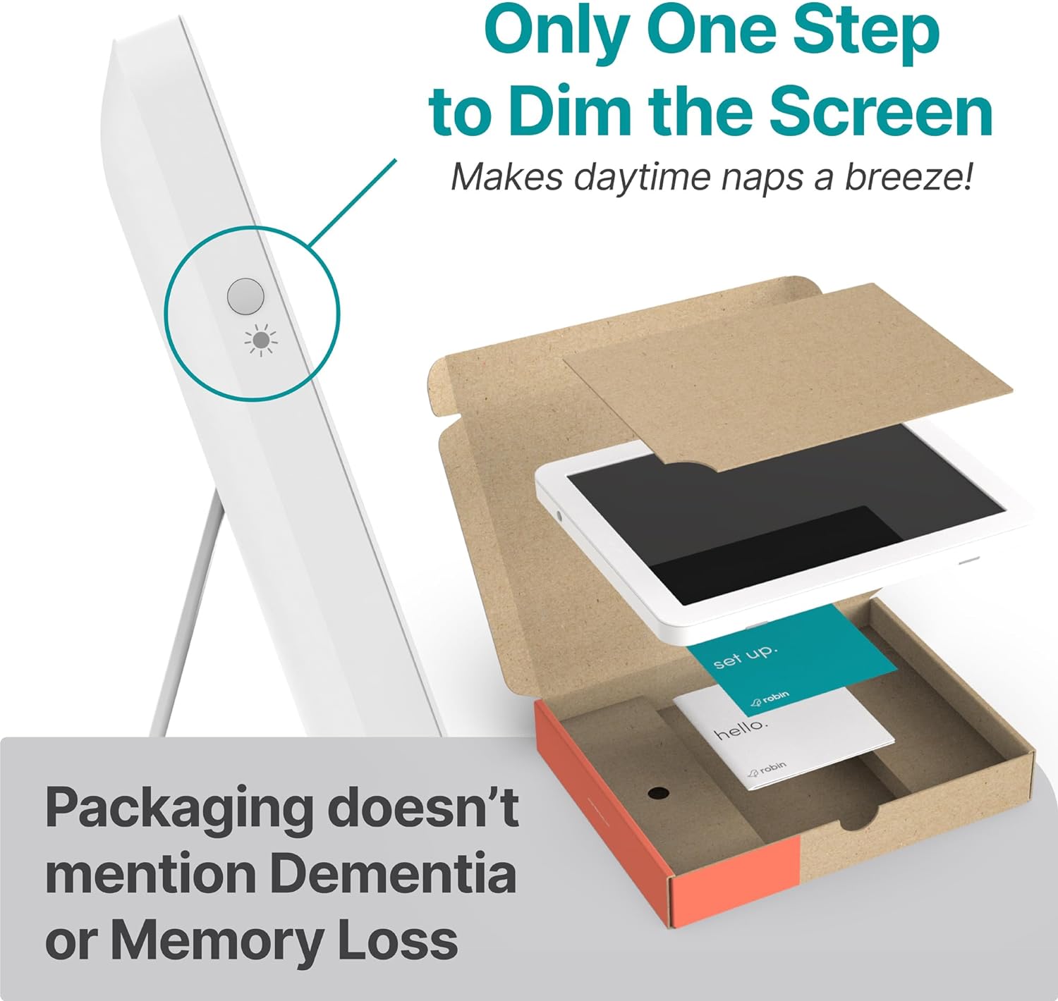 Robin 12" Day Clock White