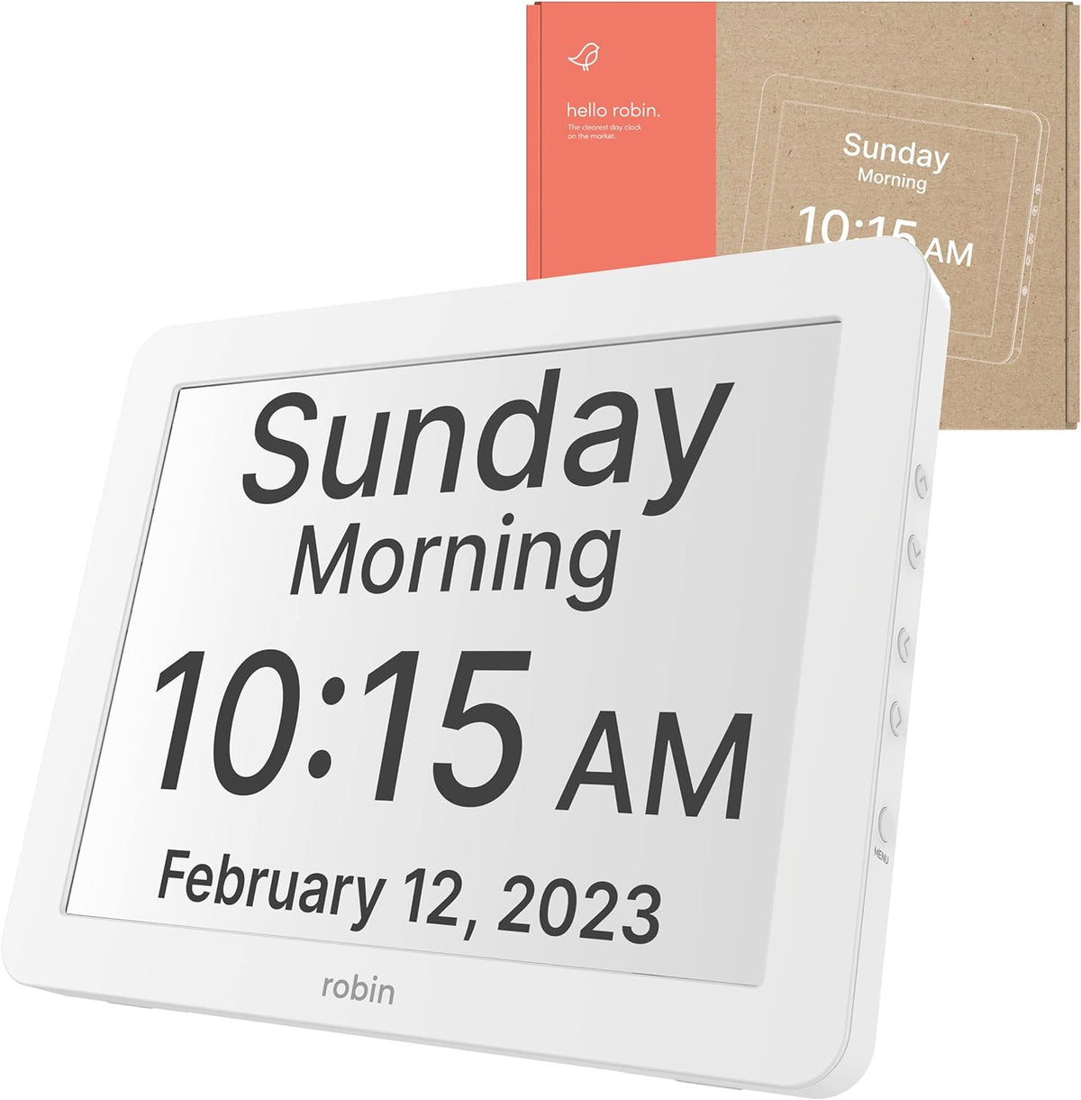 Corbin Clock Robin Day Clock Clock With Day and Date for Elderly – Robin Clock