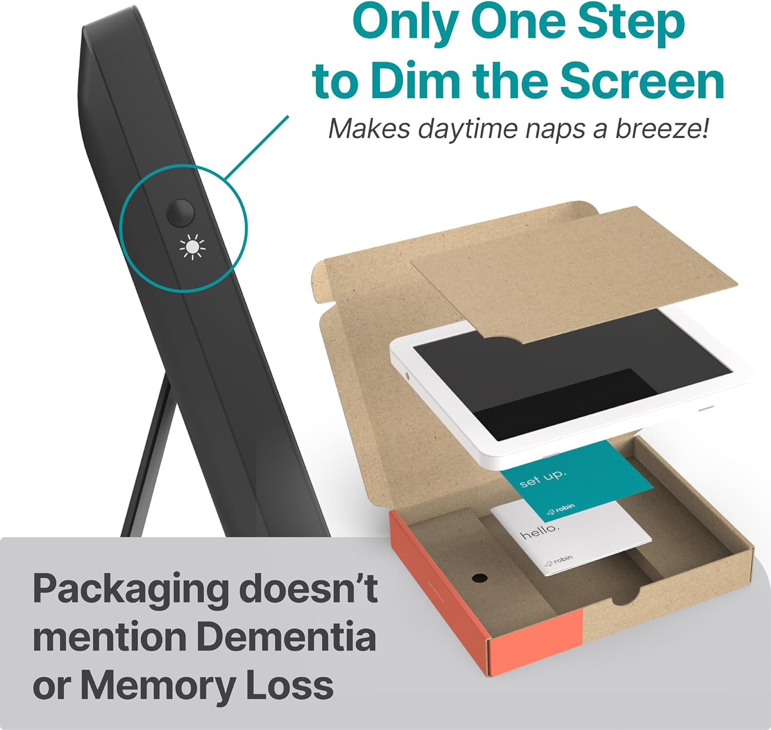 Robin 8" Day Clock White