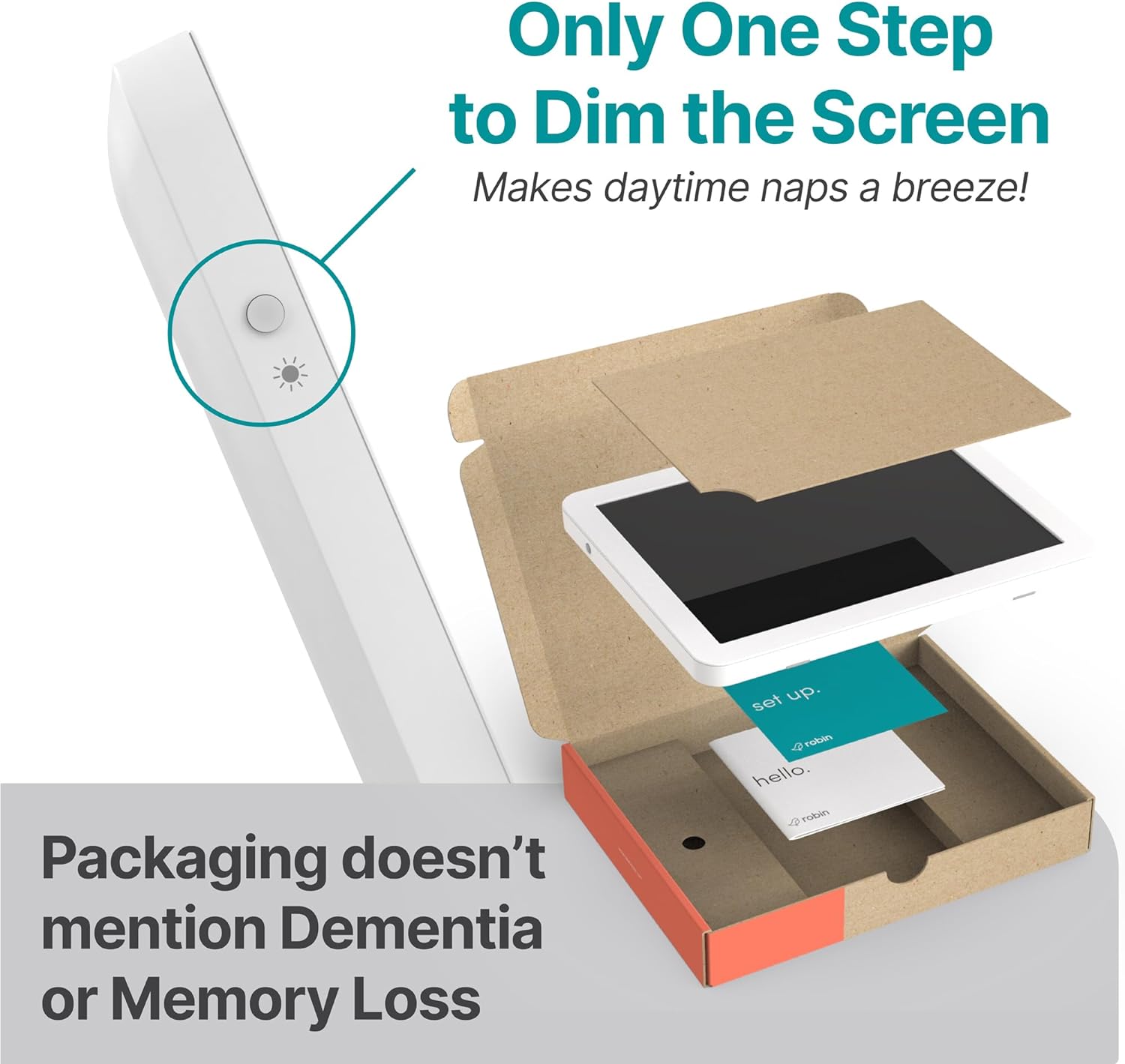 Robin 15" Day Clock White