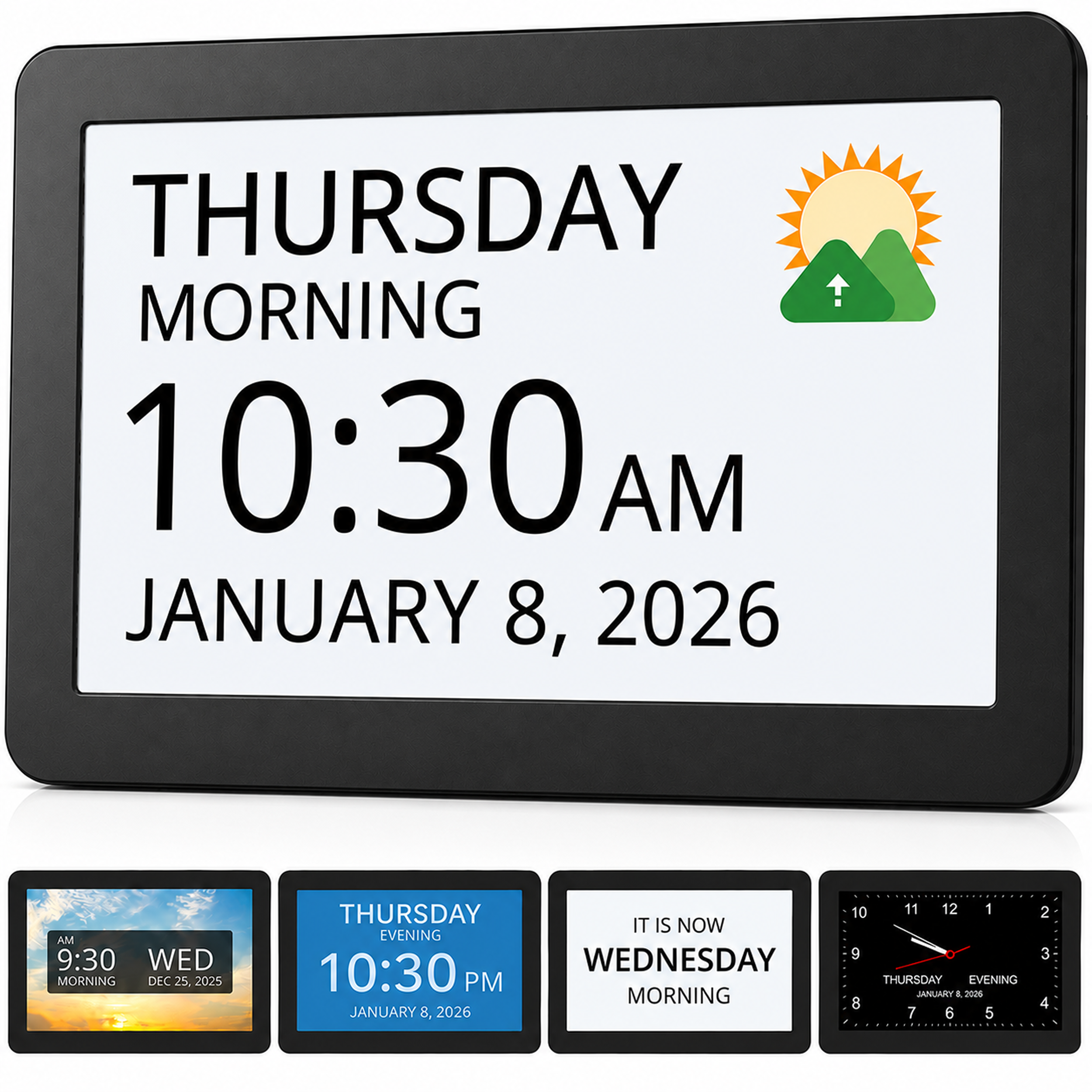 Robin Day Clock 7" Black