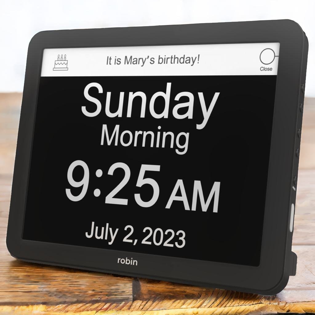 Robin The Ultimate Day Clock and Digital Alarm Clock Robin Clock