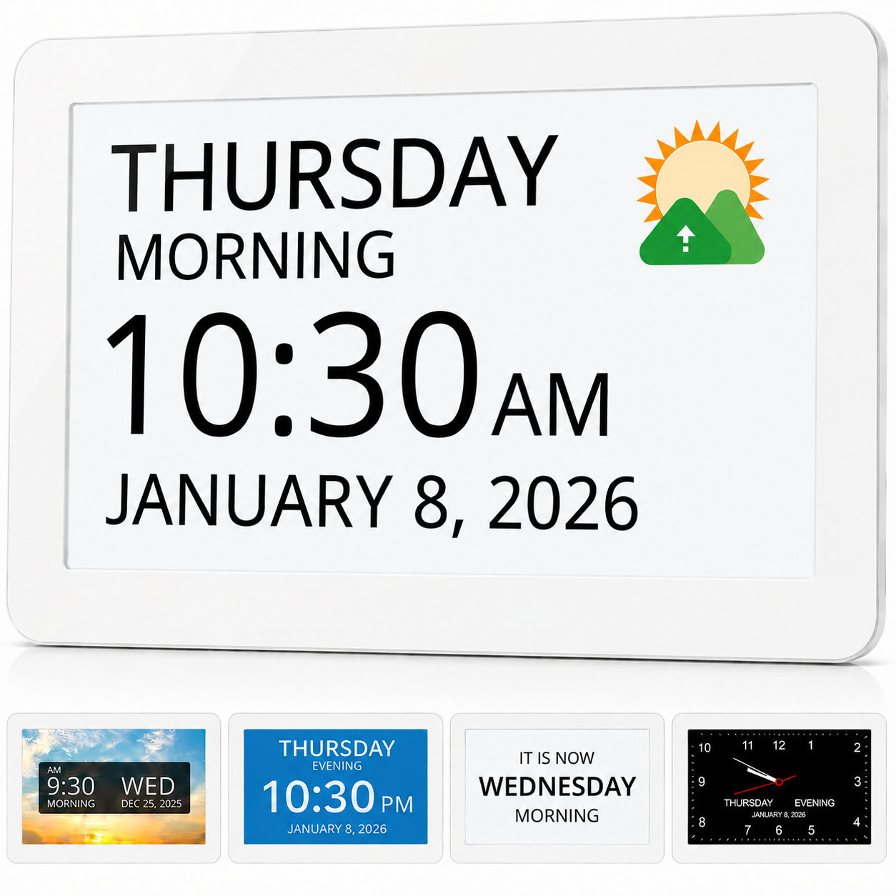 Robin Day Clock 7" White