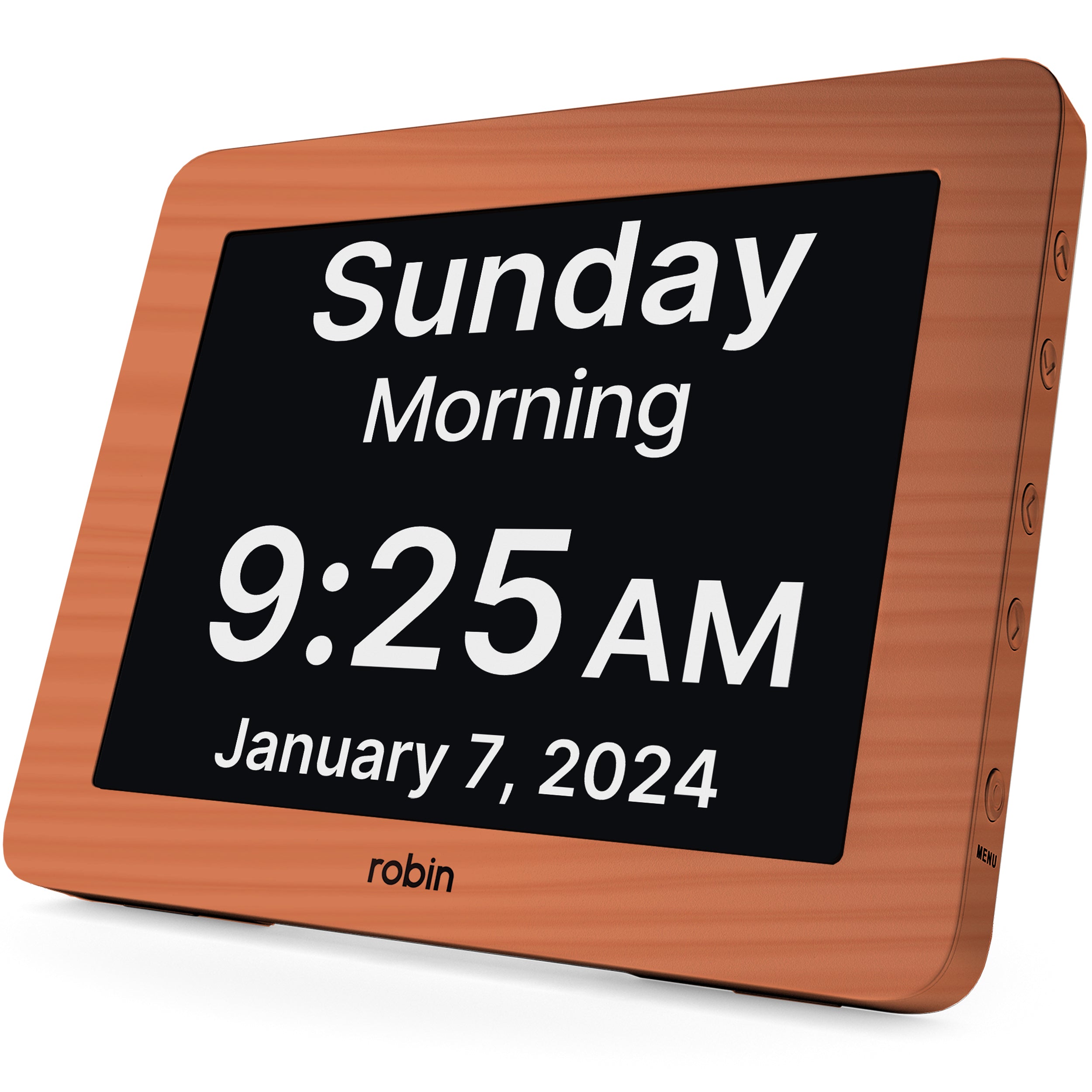 Robin 8" Day Clock Wood
