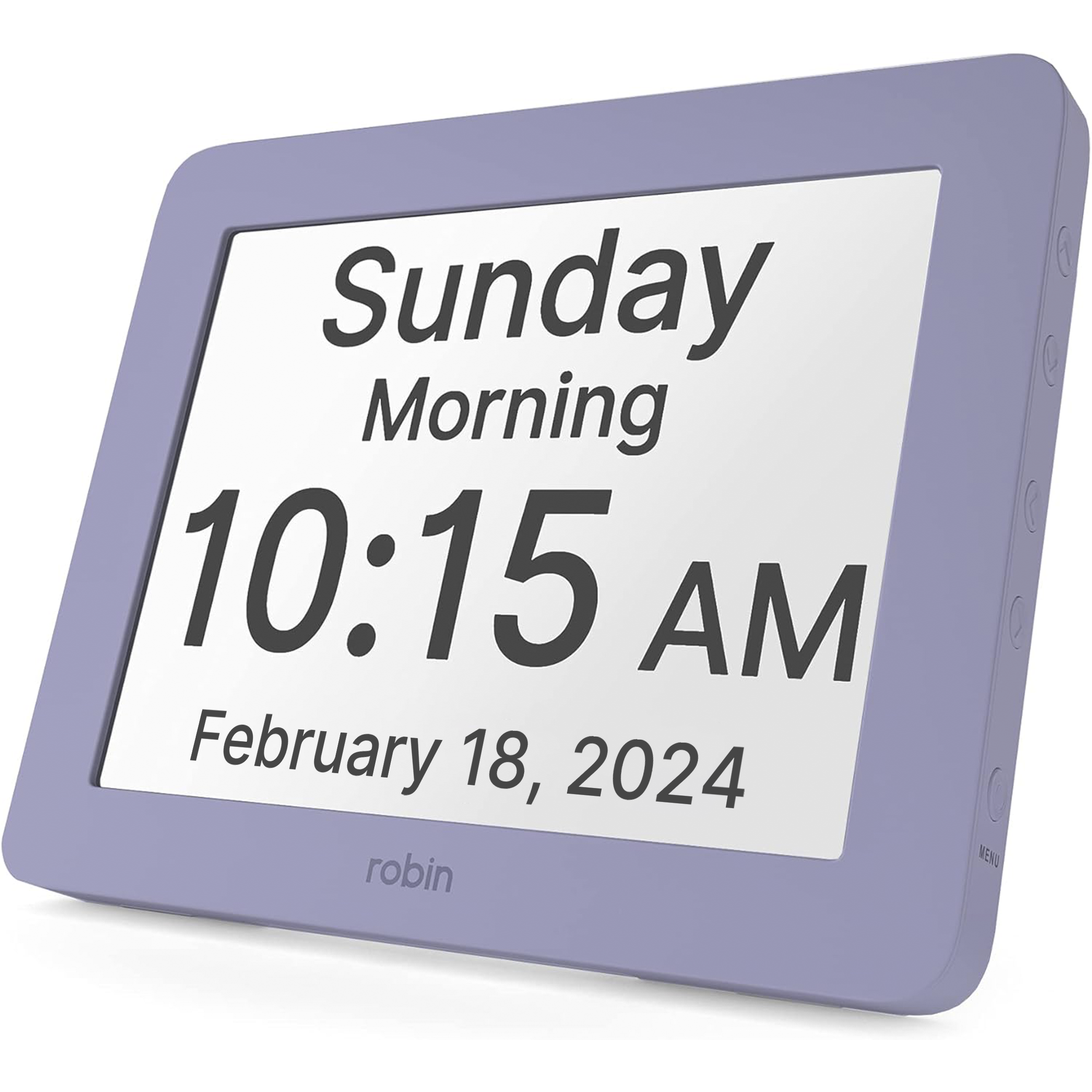 Robin 8" Day Clock Lavender