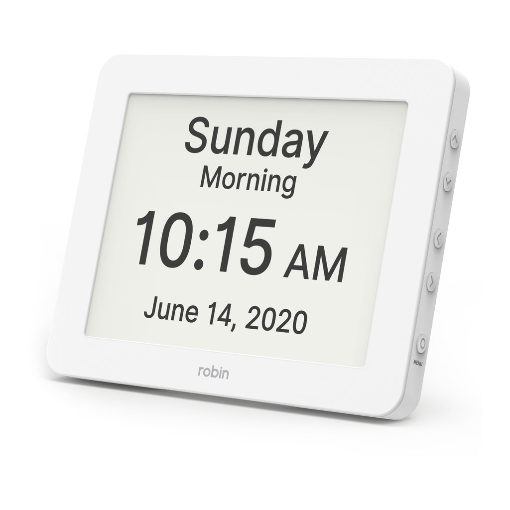 clock with day and date for elderly